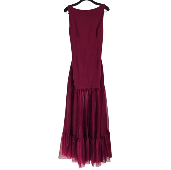 NWT Hello Molly Chic Whispers Maxi Dress Burgundy XL/10 - Picture 3 of 11